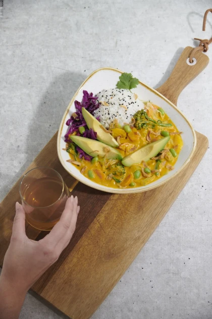 Yellow Avocado Curry